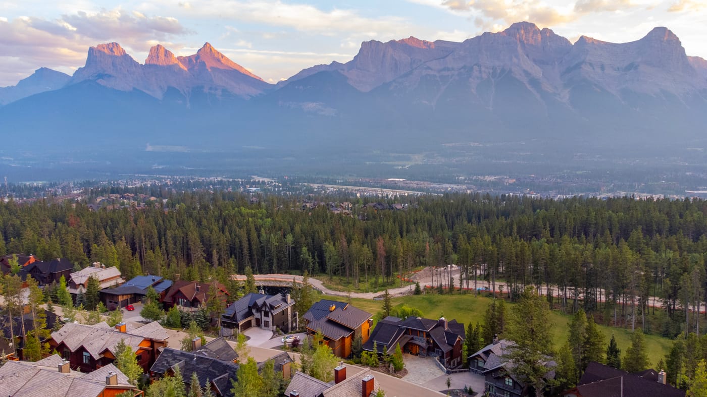 The Three Sisters framed from 821 Silvertip Heights